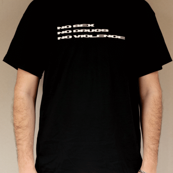 Lyric Tee With Logo On Reverse - BK